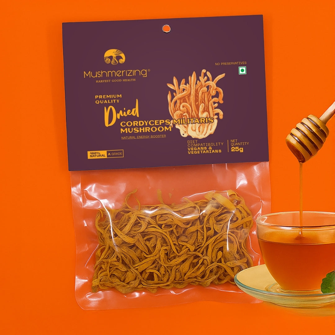 Dried Cordyceps Militaris Mushroom