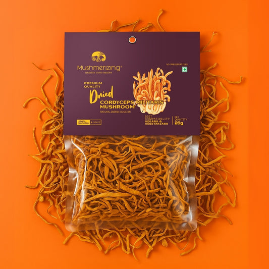 Dried Cordyceps Militaris Mushroom
