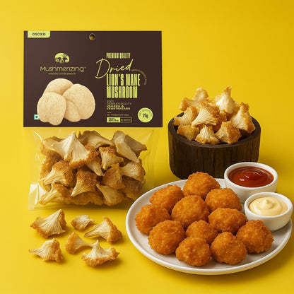 Dried Lion's Mane Mushroom (Pieces)