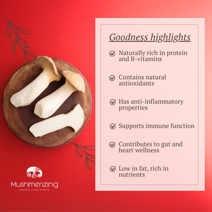 Dried King Oyster Mushroom (Diced)