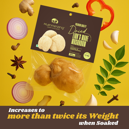 Dried Lion's Mane Mushroom (Whole)