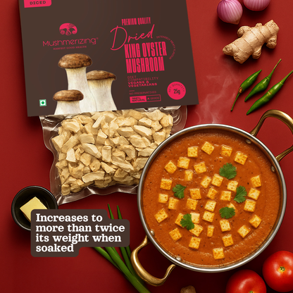 Dried King Oyster Mushroom (Diced)