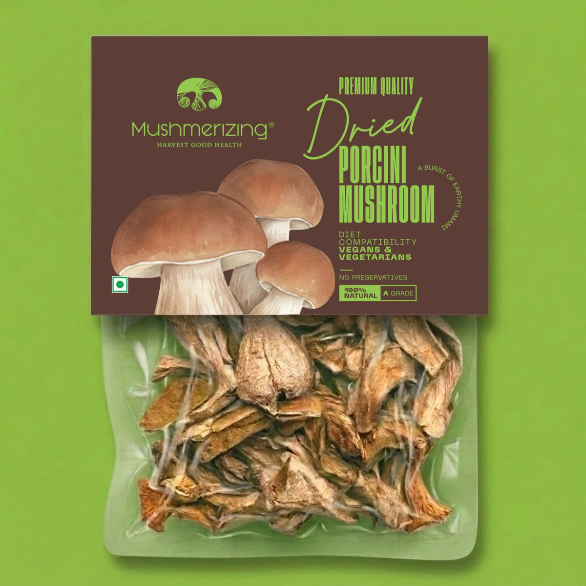Mushmerizing Dried Porcini Mushroom pack front