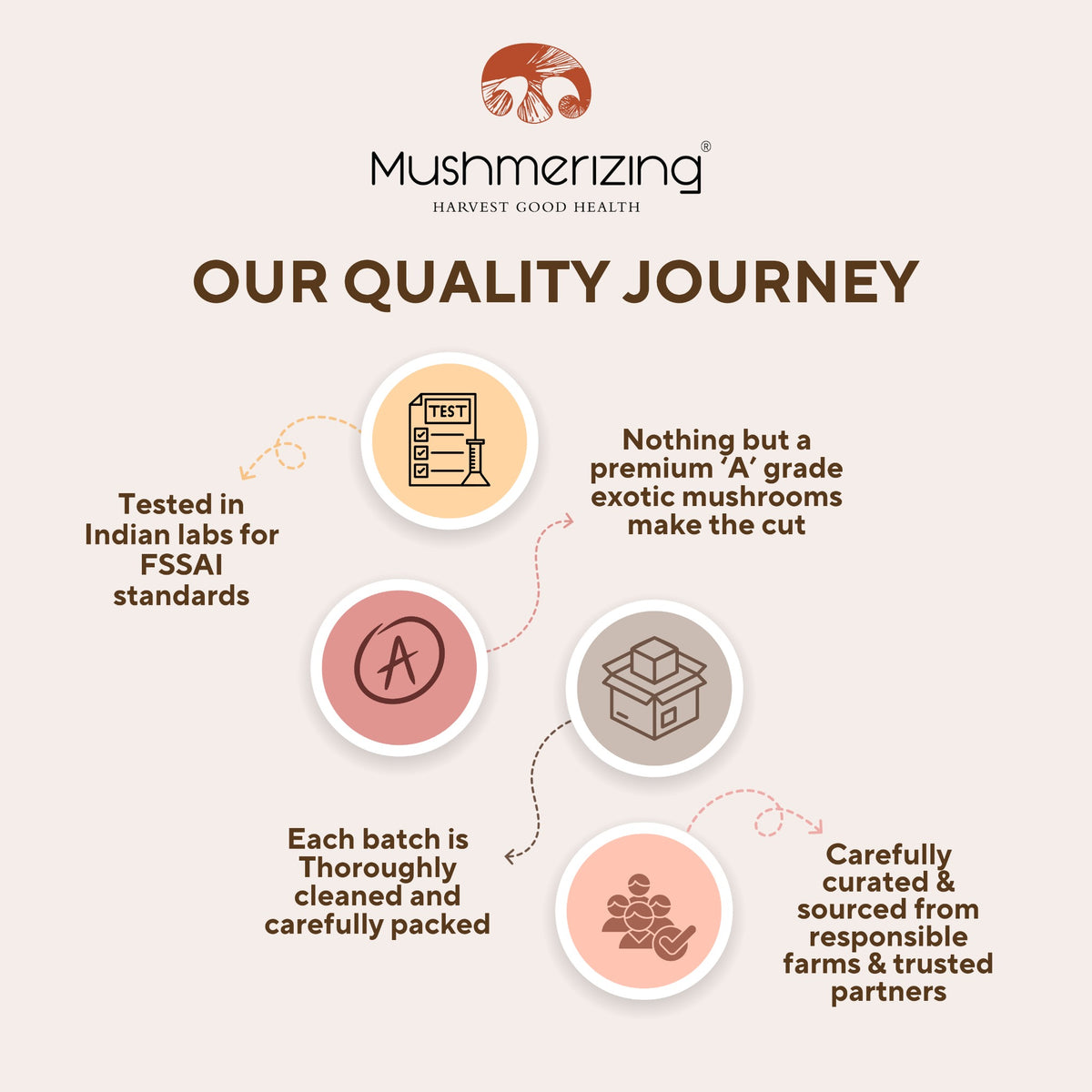 Mushmerizing mushroom quality process